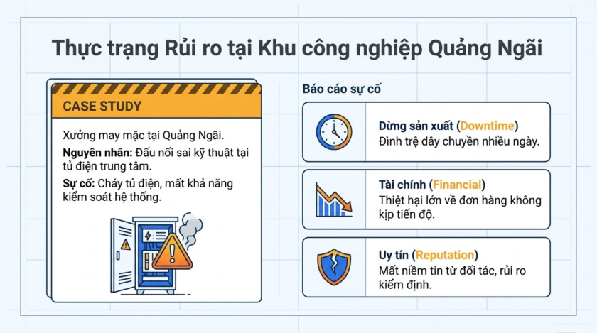 Các rủi ro thường gặp về hệ thống điện