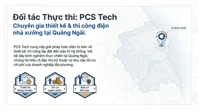Đơn vị thi công điện nhà xưởng tại Quảng Ngãi