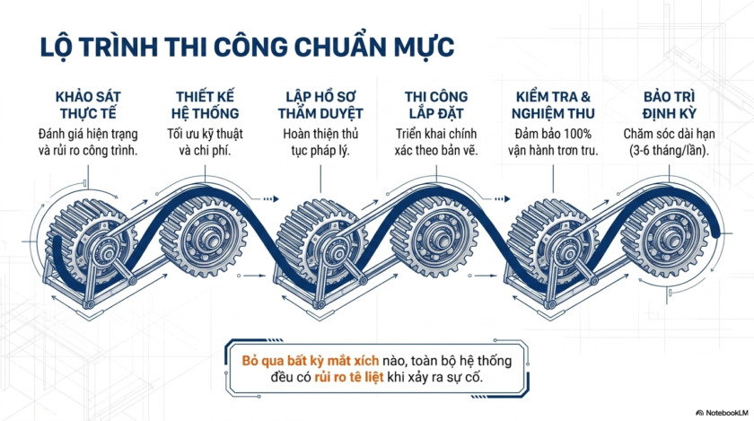 Quy trình thi công hệ thống PCCC tại Quảng Ngãi
