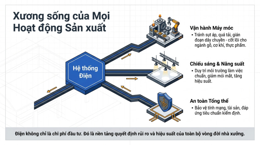 thi công điện nhà xưởng